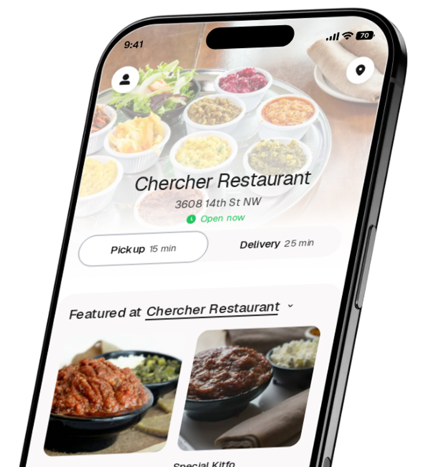 Chercher Restaurant app preview